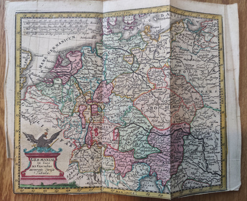 Antike karte germaniae in - germaniae,