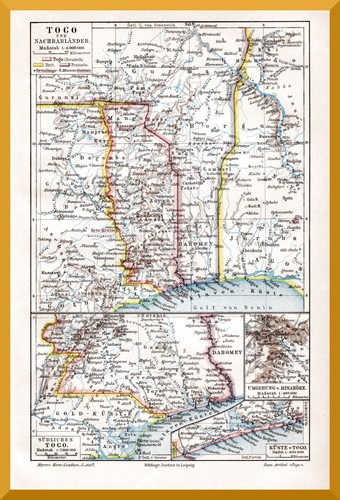 Togo historische landkarte - togo, +historische